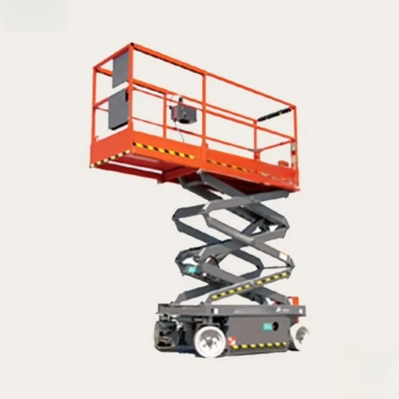 Electric Scissor Lift Aerial Work Platform Battery Powered Industrial Access Equipment Construction Lifter 250kg Motor