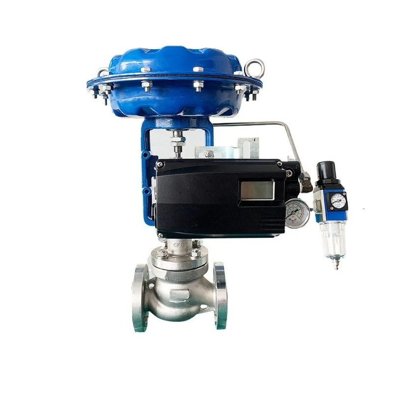 

Stainless steel pneumatic regulating valve 50ZXP high temperature flow control pneumatic shut-off valve, single-acting