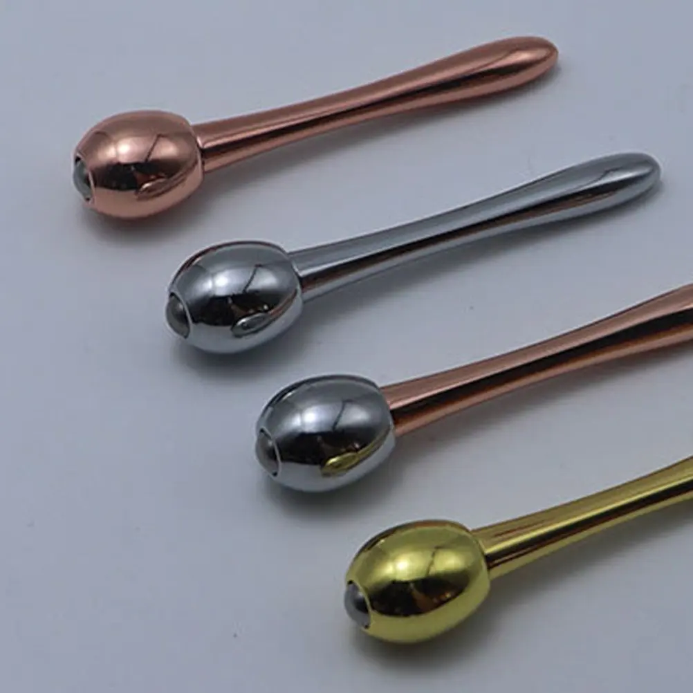 

1Pcs Eye Cream Rolling Rod Zinc Alloy Massager Tool Portable Skin Care Applicator Silver Face Cream Stick Massaging Rod