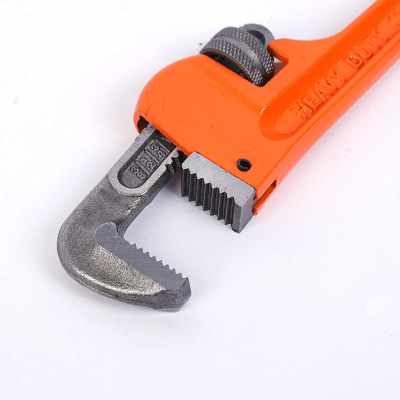 8/10/12/14/18 Inch Heavy Duty Adjustable Pipe Wrench Large Opening Pipe Wrench Plumbing Hand Tools For Pipeline Repairs