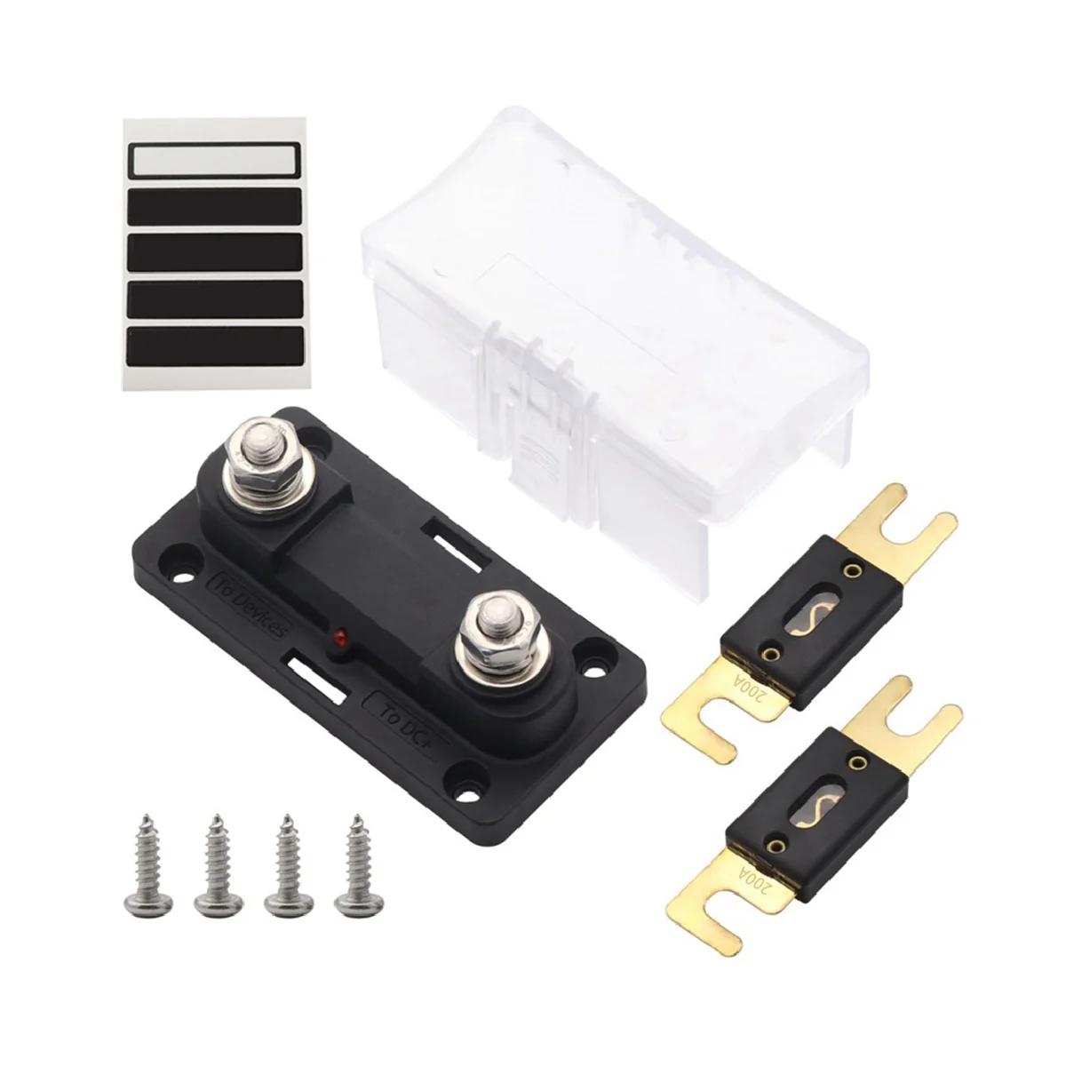 

For Anl Fork Bolt Fuse Box Car One in Out High Current 200A Fuse