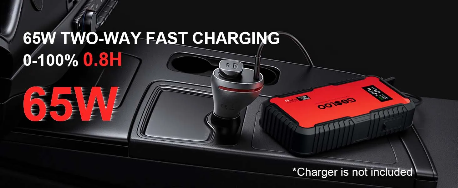 GOOLOO GT3000 Auto-Starthilfe Powerbank 12000mAh Tragbares Ladegerät Booster 12V Auto-Startgerät Notfall-Batterie-Starter – Detail 12