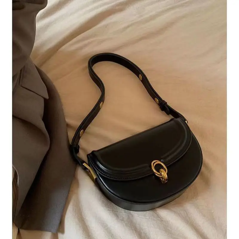 Luxury Small Crossbody Bags For Women 2023 Trend Designer Underarm One Shoulder Bag PU Leather Ladies Shopping Handbags Purses