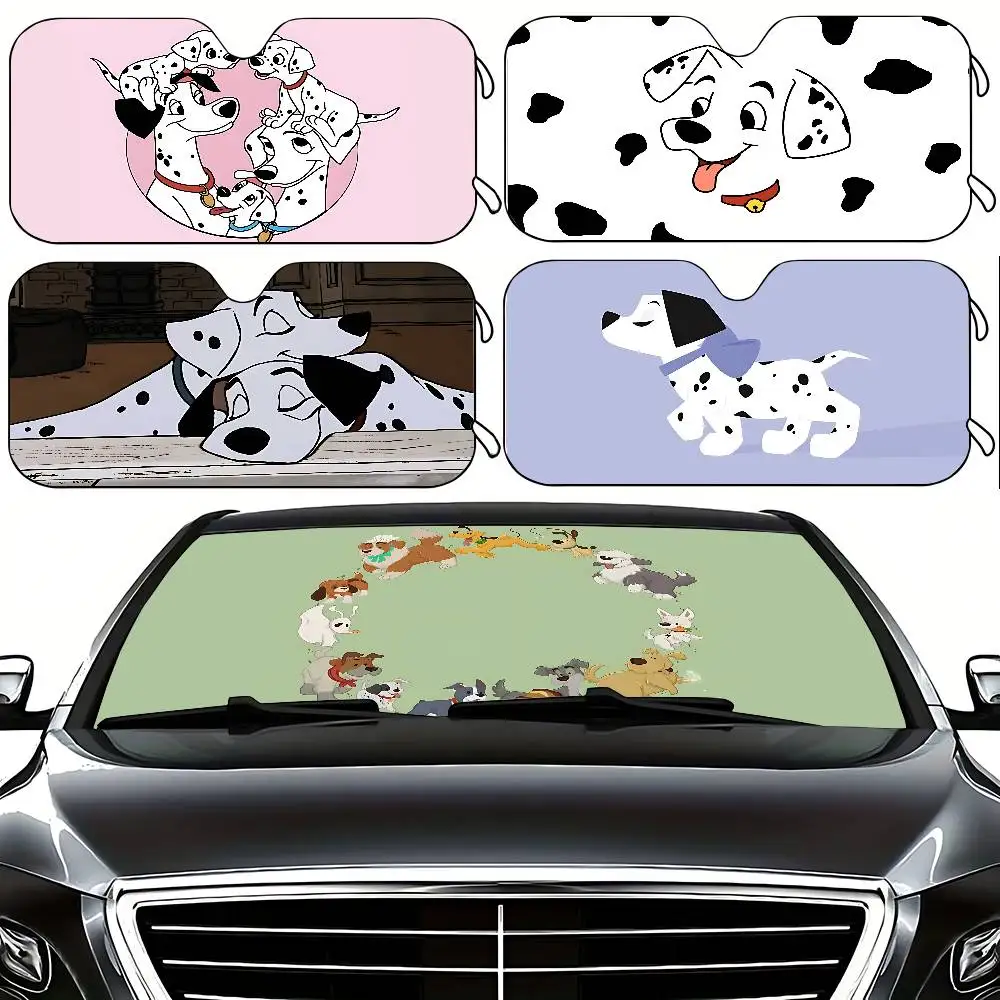 Cute Cartoon-101-D-dalmatiansS Stylish And Trendy Windshield Sunshade, Car Windshield Cover, Car Sunshade Curtain Sun Protection