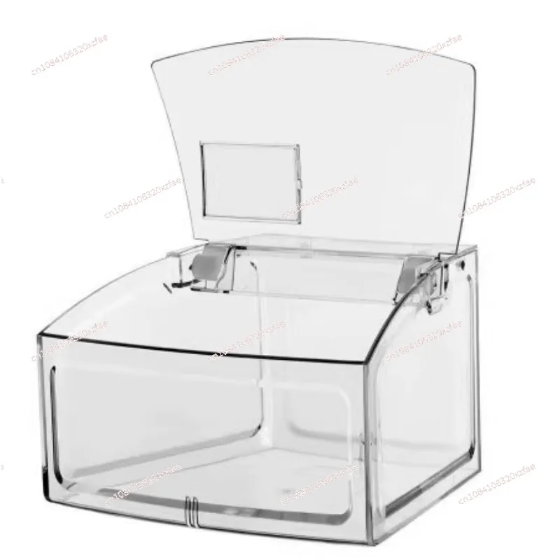 Supermarket bulk food box dry shelf snack box fully transparent plastic display custom acrylic box