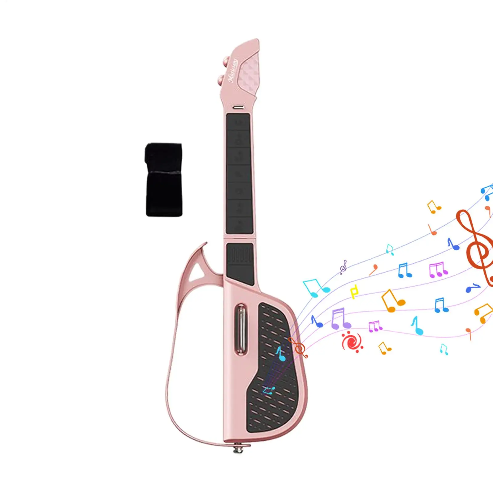 

Умная электрогитара, бесструнная акустическая гитара со светодиодной подсветкой, складная встроенная автоматическая аккордовая электрическая портативная гитара