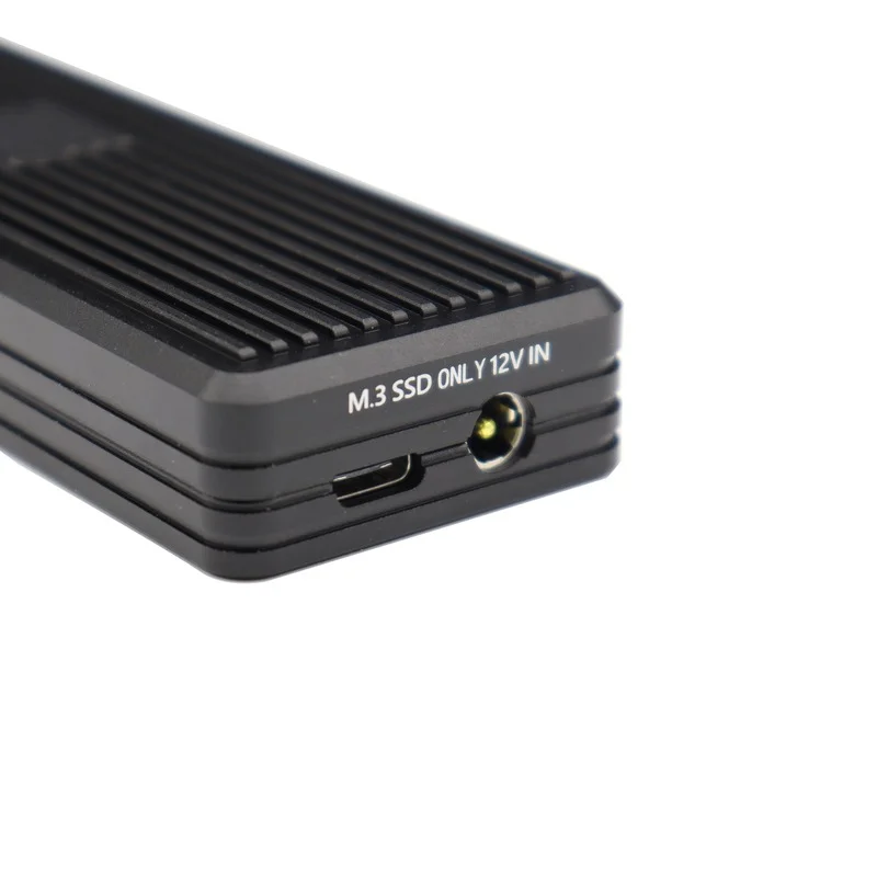 M.3 NVMe Aluminium Legierung Mobile Festplatte Gehäuse Typ-c 3,2 20Gbps Gebaut-in Fan