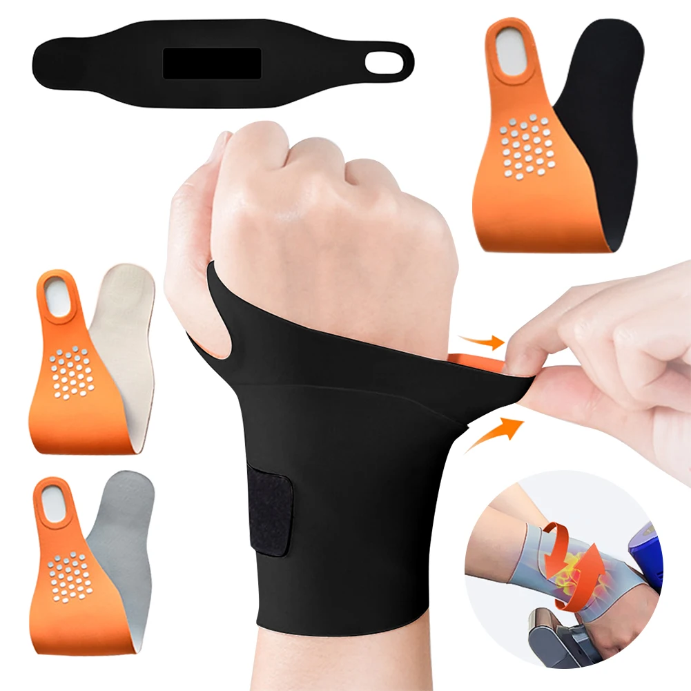 1PCS Adjustable Thin Compression Wrist Guard Sprain Wrist Brace Exercise Safety Support Tendon Sheath Relief Straps For Athletes