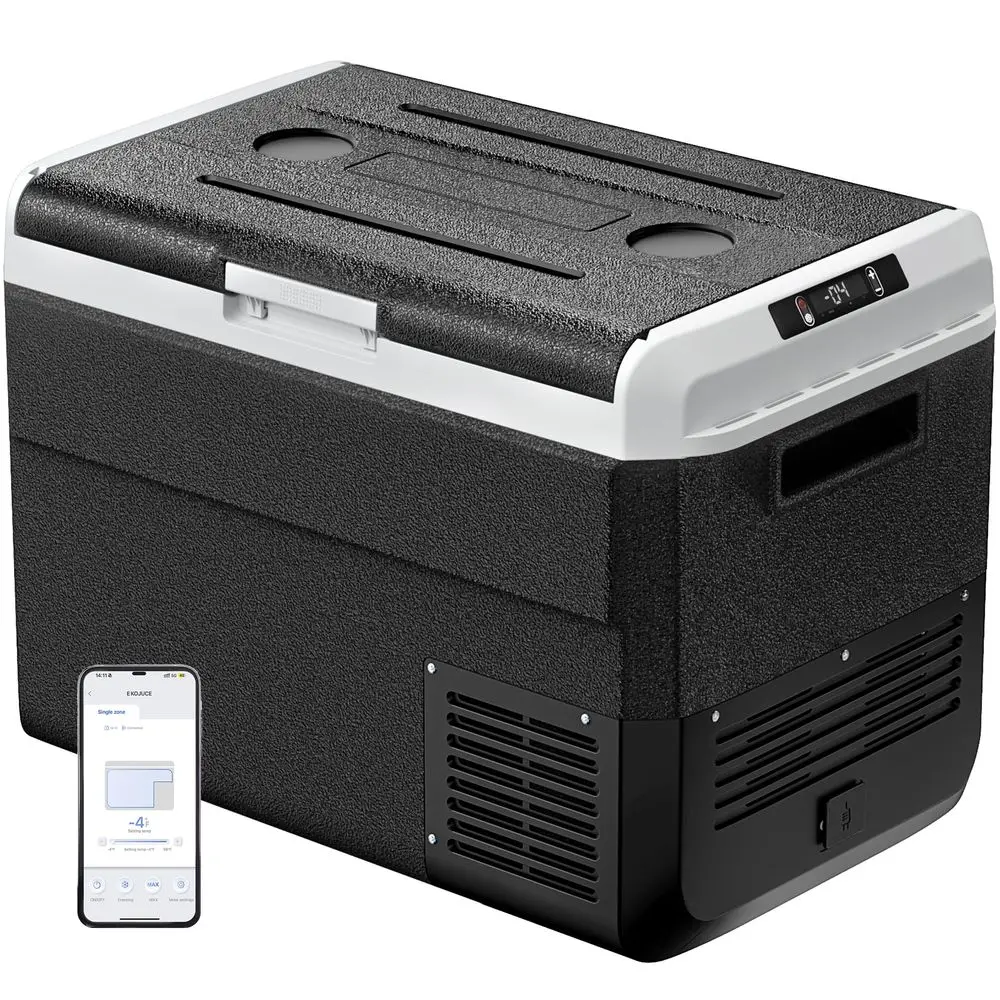 

12 Volt Refrigerator, 53 Quart Electric Cooler, Car Fridge 12V 24V DC 100240V AC, Portable Freezer 468, APP Control, Portable 1