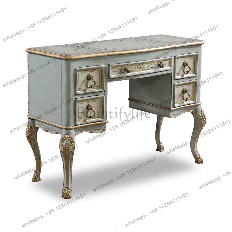 European home Italian Verona series dresser solid wood flip dresser bedroom