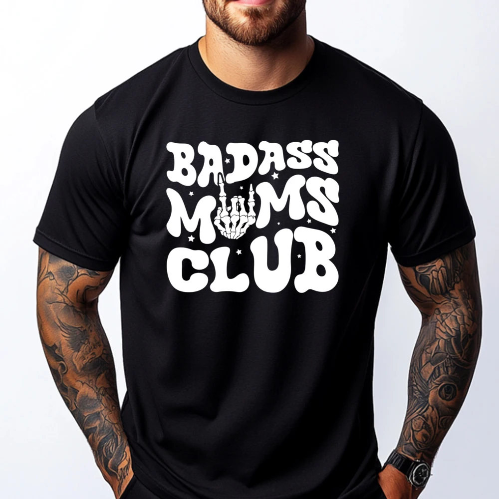 

Badass Moms Club Badass Mom XS Graphic T Shirts Men Clothing Tops T Shirt Big Size Luxury Clothing Father's Day