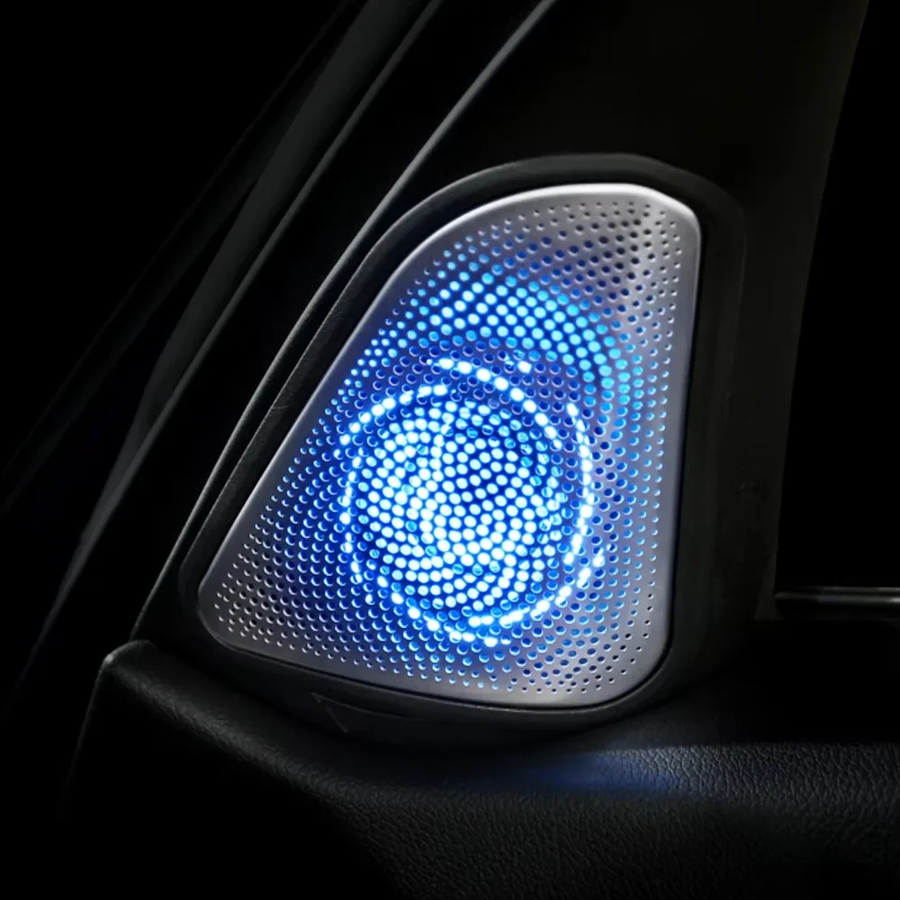 Car Tweeter Cover With Led Lights For BMW G20 3 Series Luminous Tweeter Cover Front Door Speaker Cover Trim With Ambient Light