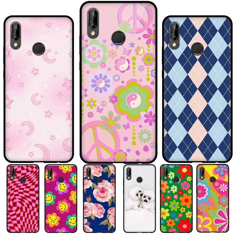 Peacr N Luv Flower Power Slumber Party Soft Phone Case For Huawei P20 P30 P40 Lite Mate 10 20 Pro P Smart 2019 2021 Back Cover