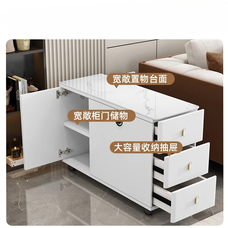 several side cabinets on the , side storage cabinets, household mobile tea table side cabinets