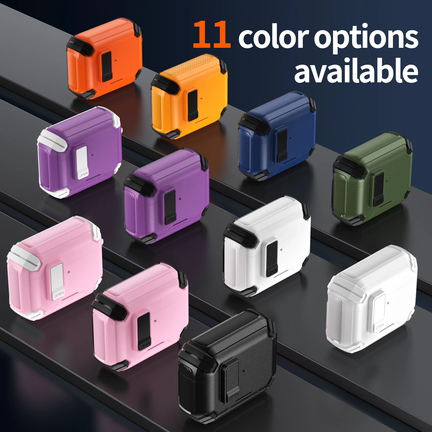 2026 New For AirPods Pro 3 2025 Case Rugged TPU PC Headphone Magnetic Automatic Lock Cover For AirPods 4 Pro 3rd Earbuds Cases