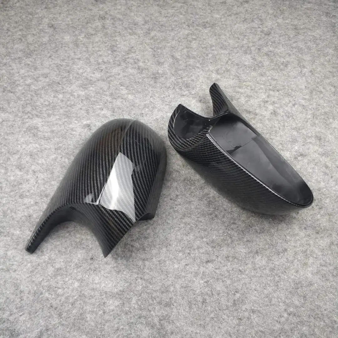 Carbon Look Rearview Mirror Cover Caps For BMW E87/E81/E82/E88/E90/E91/E92/E93 2004-2013 ABS Material Auto Side Housings