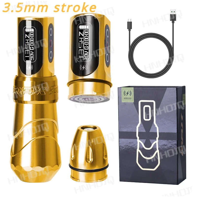 

FK Iron Flux Max New Style Popular Professional Wireless Rotary Tatoo Machine Pen 3.5mm,4.0mm,4.6mm Stroke Art Home