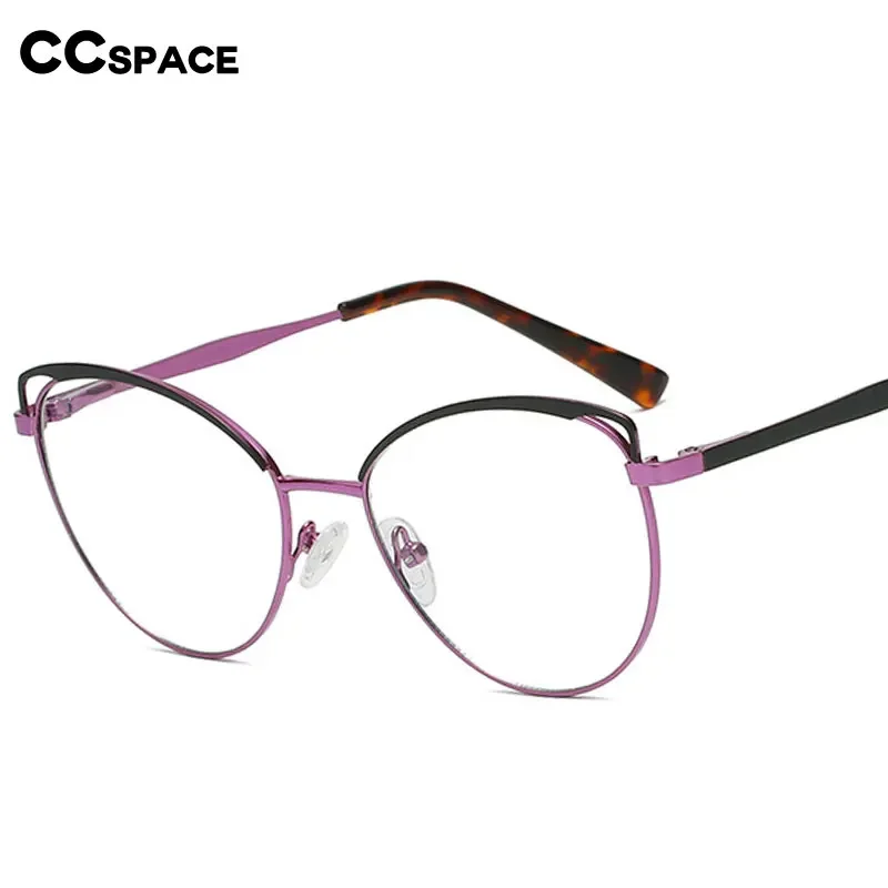 53155 New Style Metal Cat Eye Anti Blue Rays Glasses Frame Women Uv Blocking Radiation-Resistant Eyewear Reading Eyeglasses