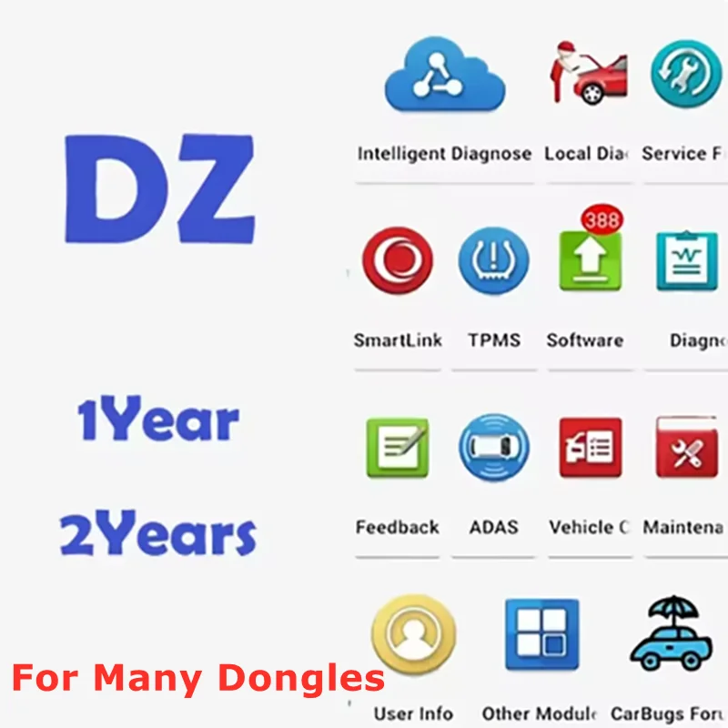 1 Year 2 Years Subscription Diagzone Pro Software Activation Cars+EV+ HD Trucks  For DBSCAR 5/7 Easydiag 2.0 3.0 TD 1/2 Ediag..