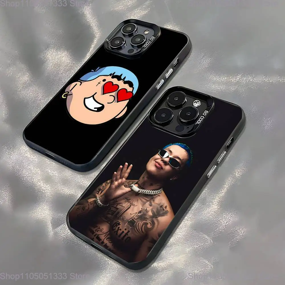 

B-Blessd CantanteS Rapper Phone Case For iPhone 16,15,14,13,12,11,Pro,XS,Max,Plus,Mini,SE Black Candy Matte Shockproof Cover