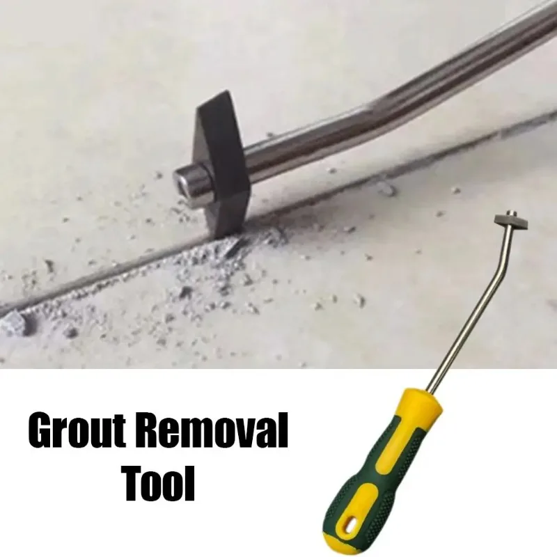 Tungsten Carbide Diamond Grooving Chisel Grout Remover Tool Ceramic Tile Gap Cleaning Heavy Duty Professional Hand Scraper Set