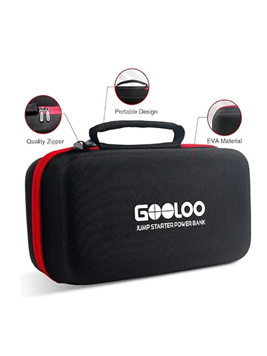 Dla GOOLOO GT4000 GT3000 GE1200 GP4000 PLUS Jump Starter EVA Storage Box Przenośna Czarna Torba na Power Bank — 2