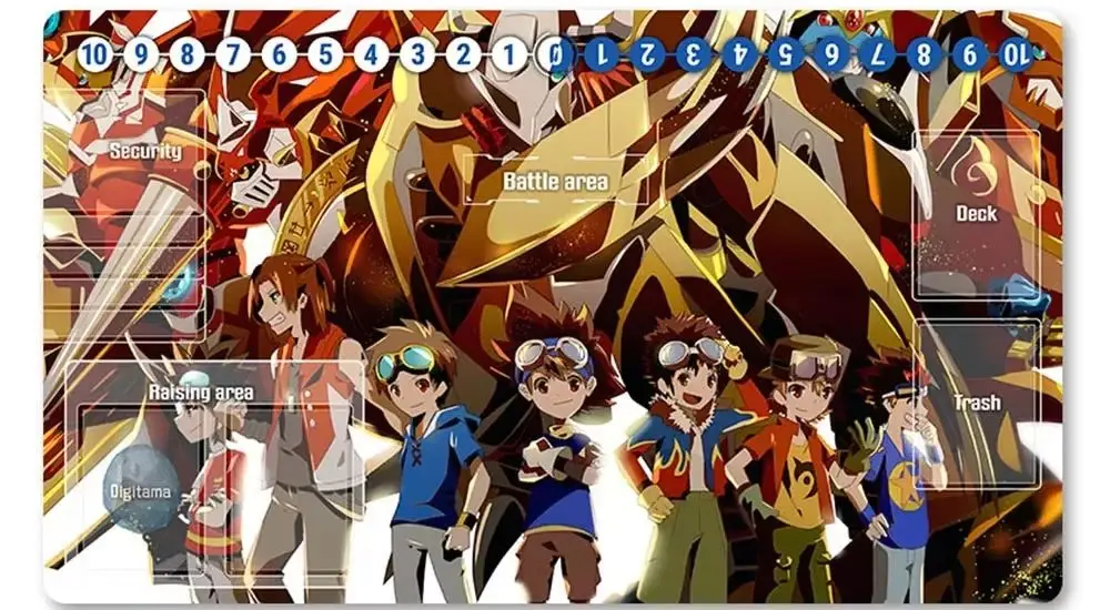 

Board Game Digimon Playmat Size 60X35 cm Play Mats Compatible for DTCG -1855747