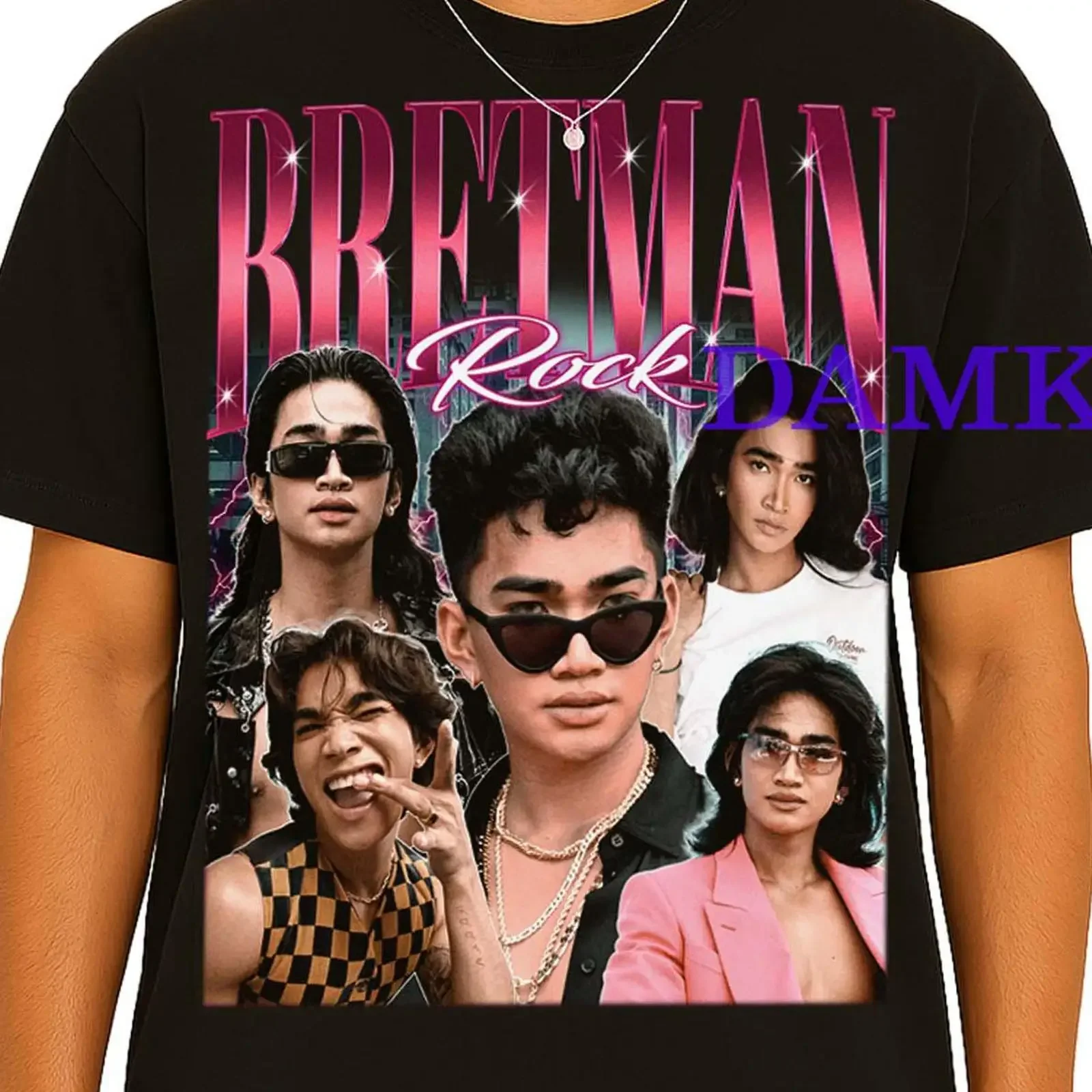 90s Vintage Bretman Rock Bootleg T Shirt Influencer Comedian Fan Casual  vintage Washed streetwear Breathable Stretched graphic