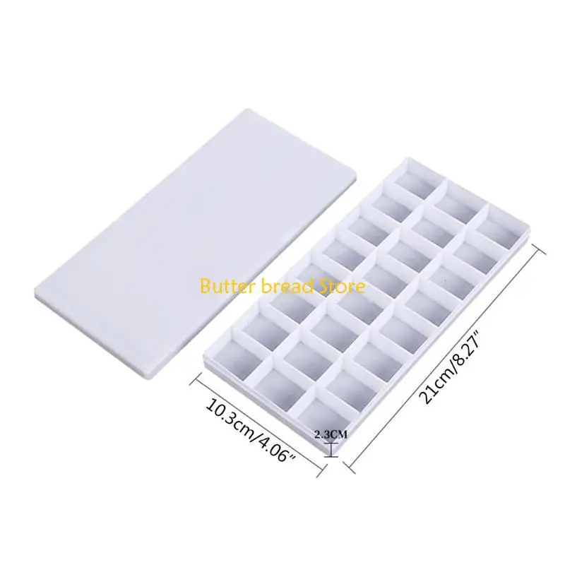 W89C لوحة الطلاء الاكريليك 24 مقصورات مع غطاء للهدف/الأطفال الرسم السفر