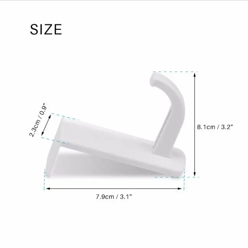 Universal Headphone Holder Strong Stickness White Black Headset Storage Hanger Rack Stand For Desk LCD PC Monitor