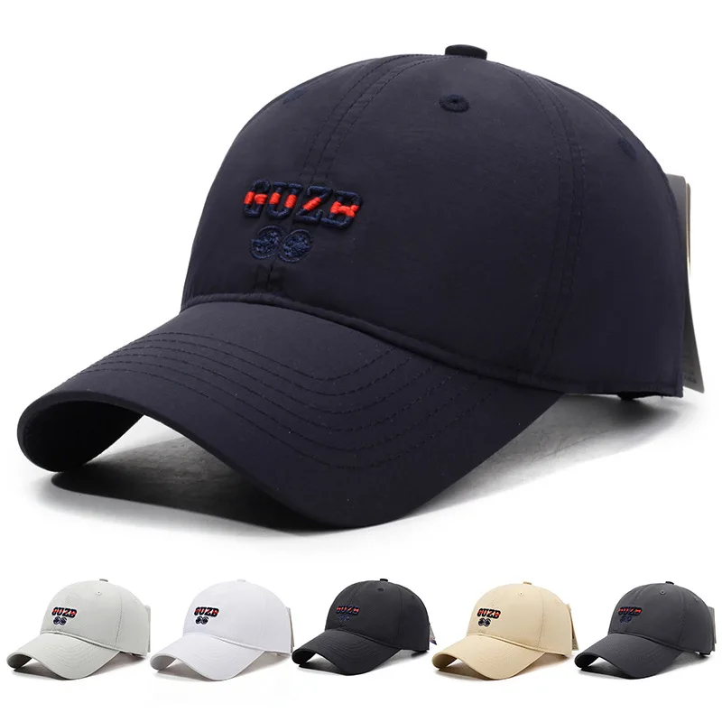 New quick-drying soft-top baseball hat for men sunshade and sun protection, big head circumference, peaked cap for women