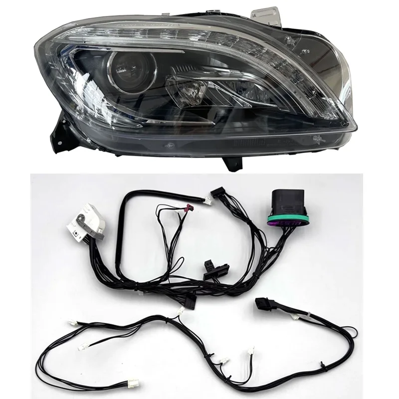 

Fit for Mercedes-Benz ML350 ML400 ML166 Headlight Wiring Harness Internal Plug Wire Route DRL wire with or Non Night Vision13-15