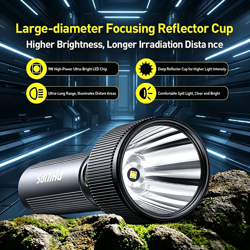 philips-sfl2243-flashlight-4-modes-low-light-high-light-burst-flash-sos-rechargeable-emergency-light-17-hour-camping-light