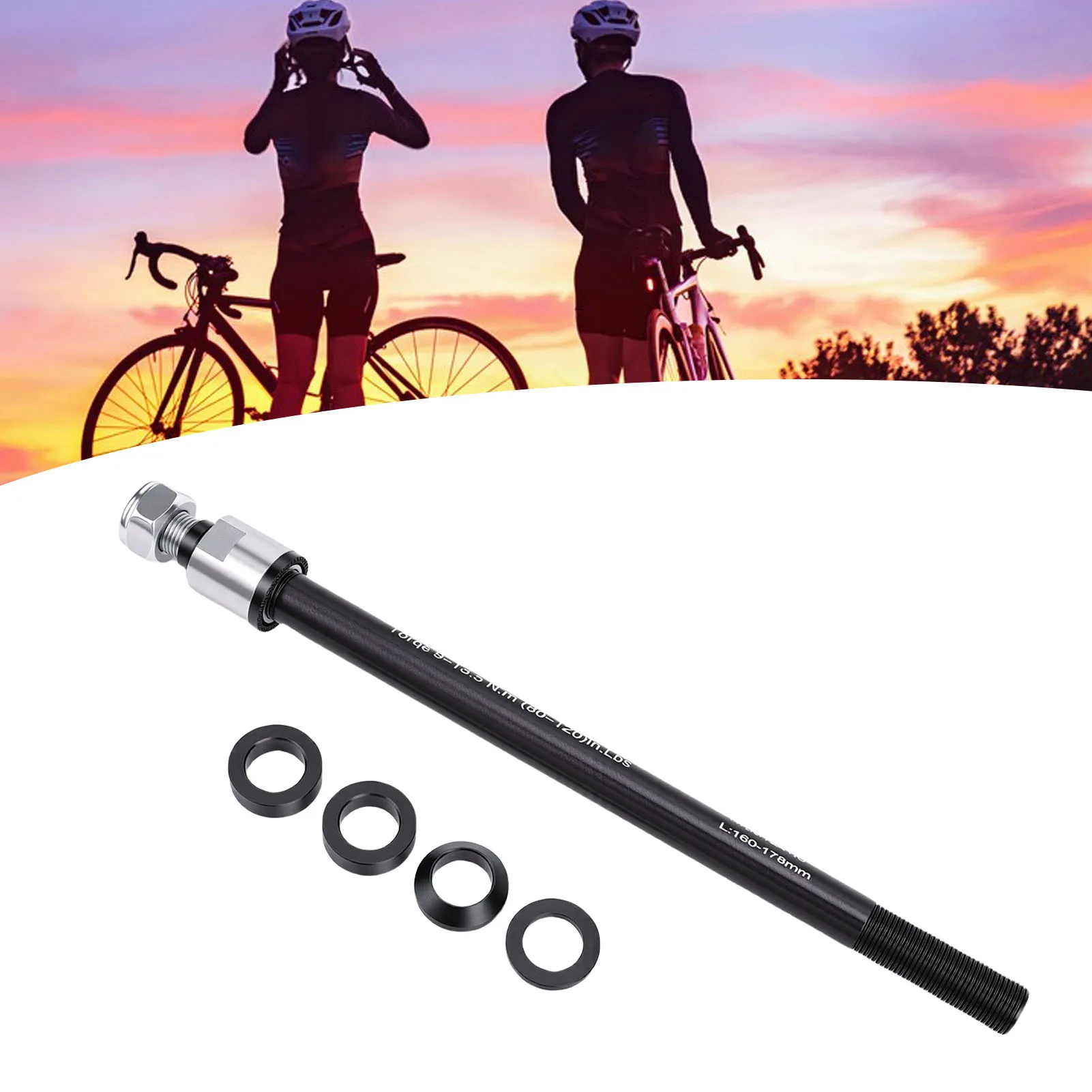 Bike Trailer Thru Axle Quick Release Bike Trailer Thru Axle Adapter Aluminum Stainless Steel for Cycling