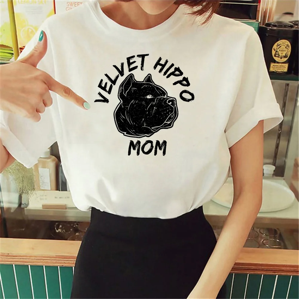 American Bully t-shirts women designer top female manga graphic clothing