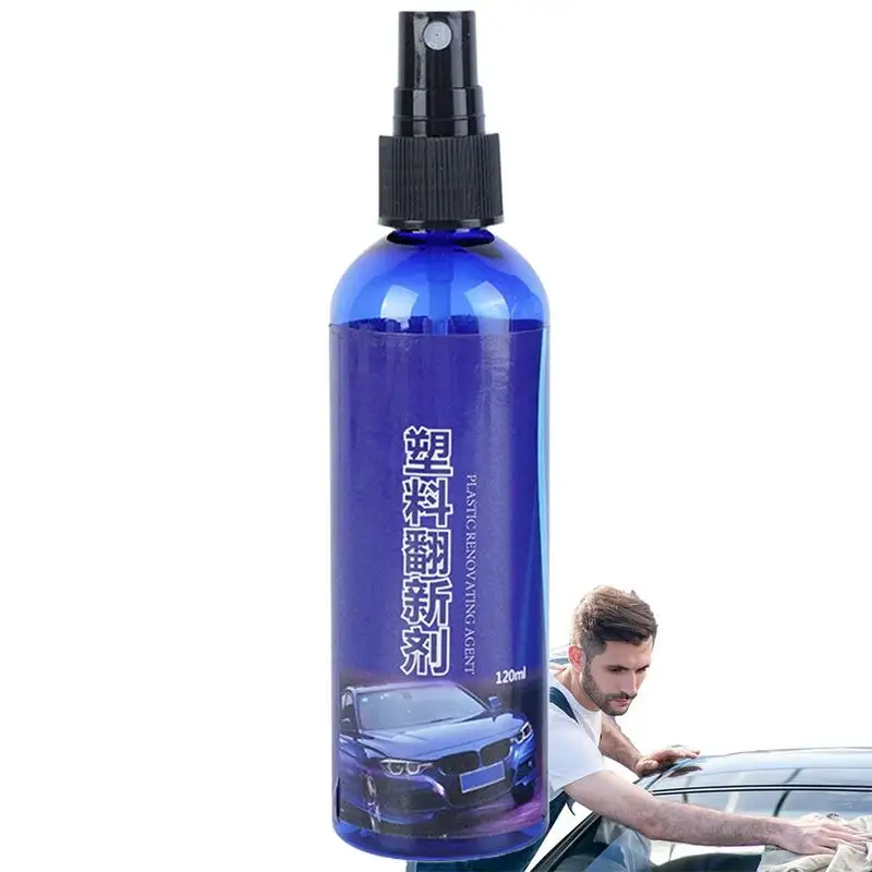 

Car Leather Restorer Car Restorer Coating Agent 120ml Refurbish Solution Car Detailing Black Trim Restorer Trim Coating Cleaning