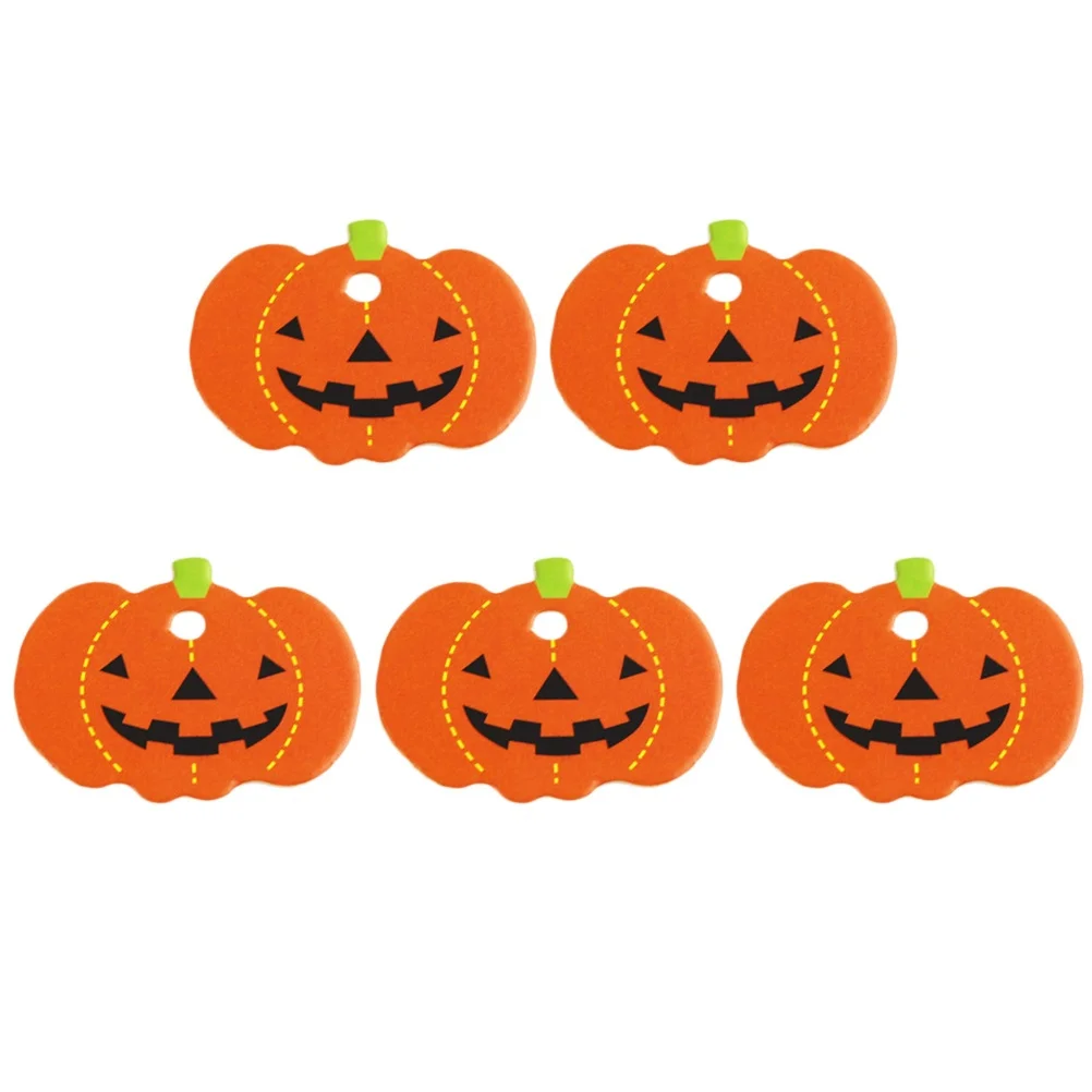 اليقطين على شكل الحرفية العلامات 50 قطعة علامات هدايا الهالوين DIY بها بنفسك زينة الخبز حفلة تفضل المرجعية علامات تعليق المتحمسين