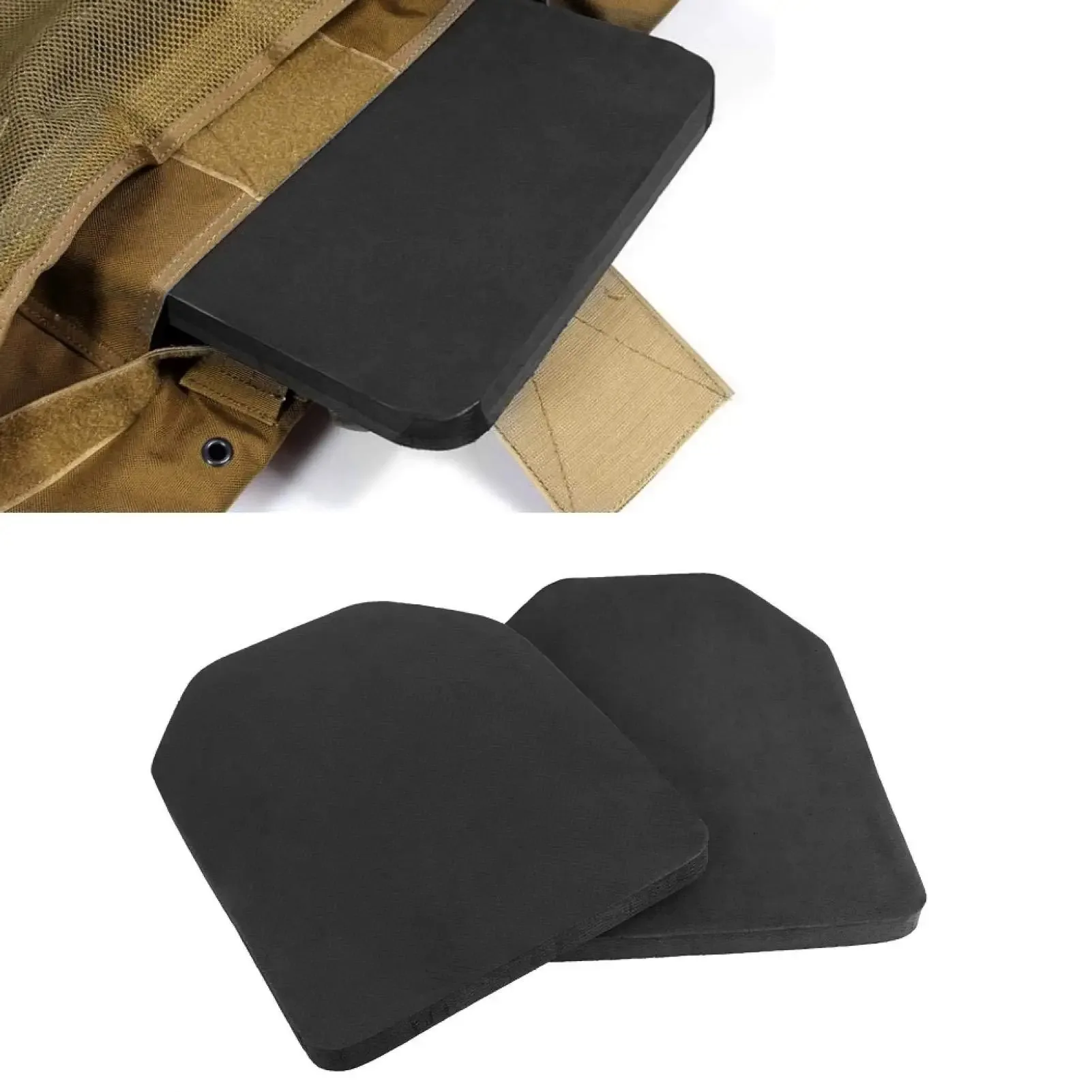 1Pair Airsoft Tactical Vest EVA Baffle Plates For Body Armor Vests Insert Foam Shock Plate Hunting Paintball War Game Protective