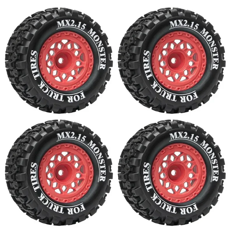 Mx2.15 Inch 100*52mm Wheel Tires for 1/16 Scale Trxs Mini Maxx Xrt E-revo RLAARLO MJX HSP Losi 1/18 Mini LM Off-Road Racing