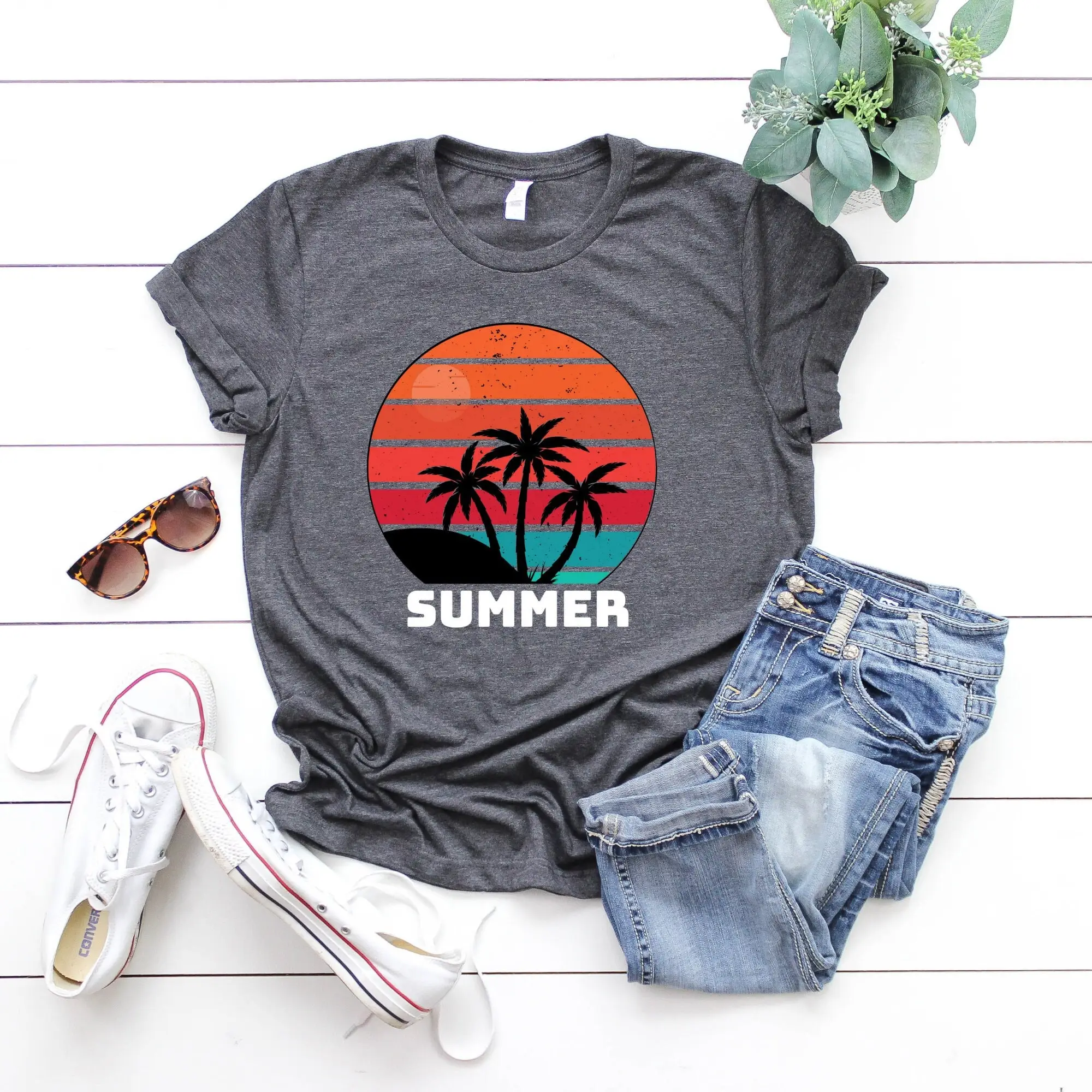 Summer T Shirt Cute Hello Vacay Mode Lovers Beach Vacation For Women