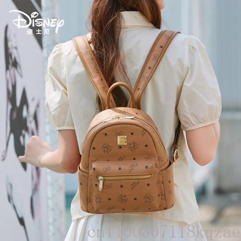 Disney Women Backpack Fashion Large Capacity Light Luxury Travel School Bag Casual Daypack