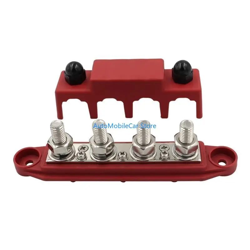 G8TE 4 Terminals Bus Bar Power Distribution Block 250A 48Volt Terminal Studs