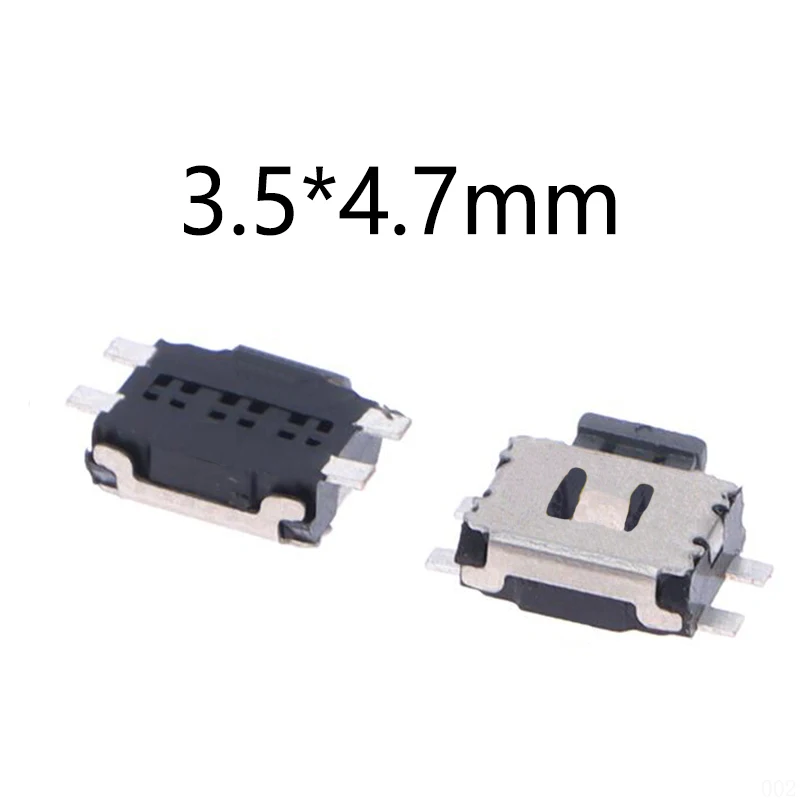 10PCS/Lot 3.5*4.7mm 4 Pin SMT SMD Side Tact Tactile Push Button Key Micro Switch Mount