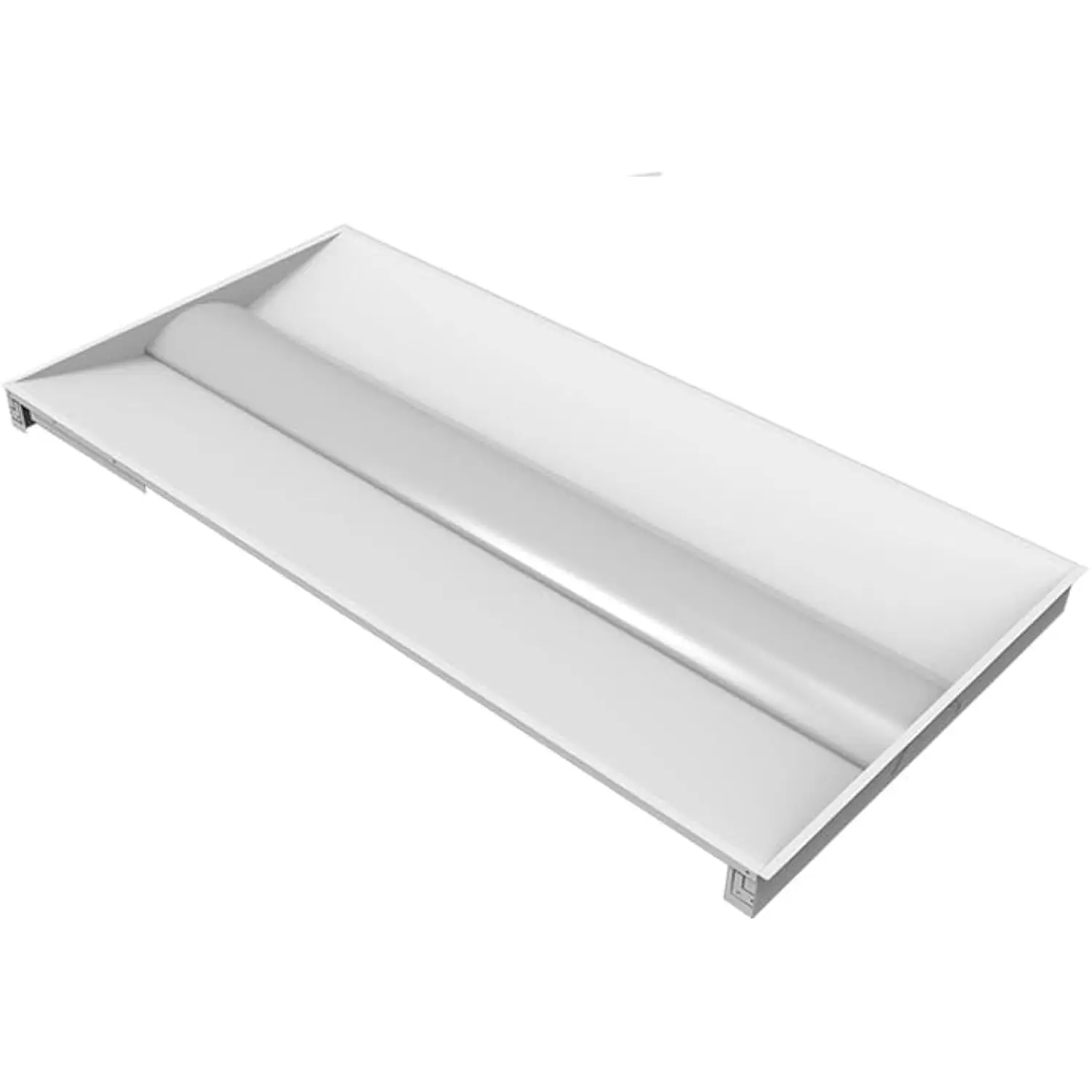 

2X4 Led Retrofit Kit Troffer Center Basket Panel, 4000K Soft White, 40W, 0-10V Dimmable, Ul Listed, 5200 Lumens, Tool-Free Asse