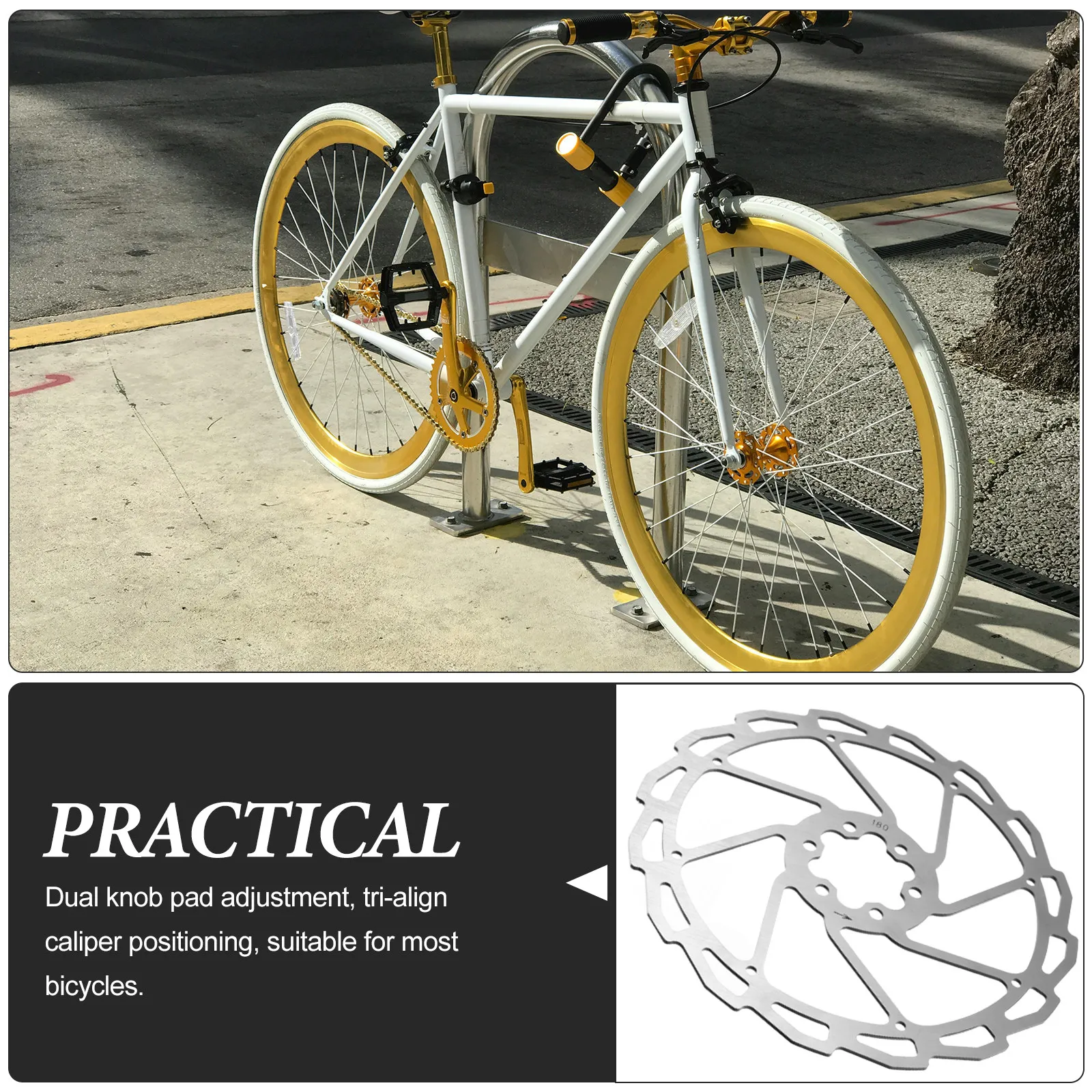 

1 комплект дисковых тормозов для велосипеда, прочные металлические износостойкие дисковые тормоза для горного велосипеда, сменные аксессуары для велоспорта