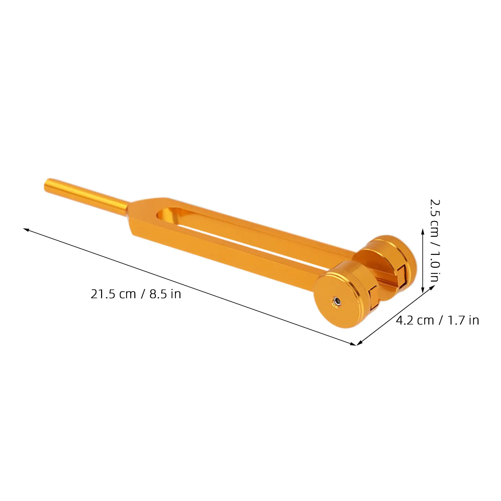 2Pcs Aluminum Alloy Tuning Forks Non-Magnetic Corrosion-Resistant Ear Cleaning Tool Sound Therapy Sensory Fork Clinical Ear Fork