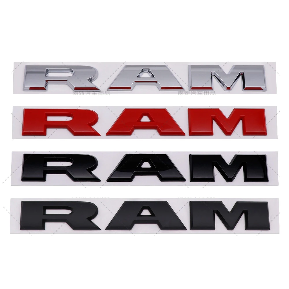 ABS Auto Heckklappen-Emblem Aufkleber Auto-Karosserie-Abzeichen für Dodge RAM Logo 1500 2500 3500 Caravan Charger Dakota Zubehör – Detail 3