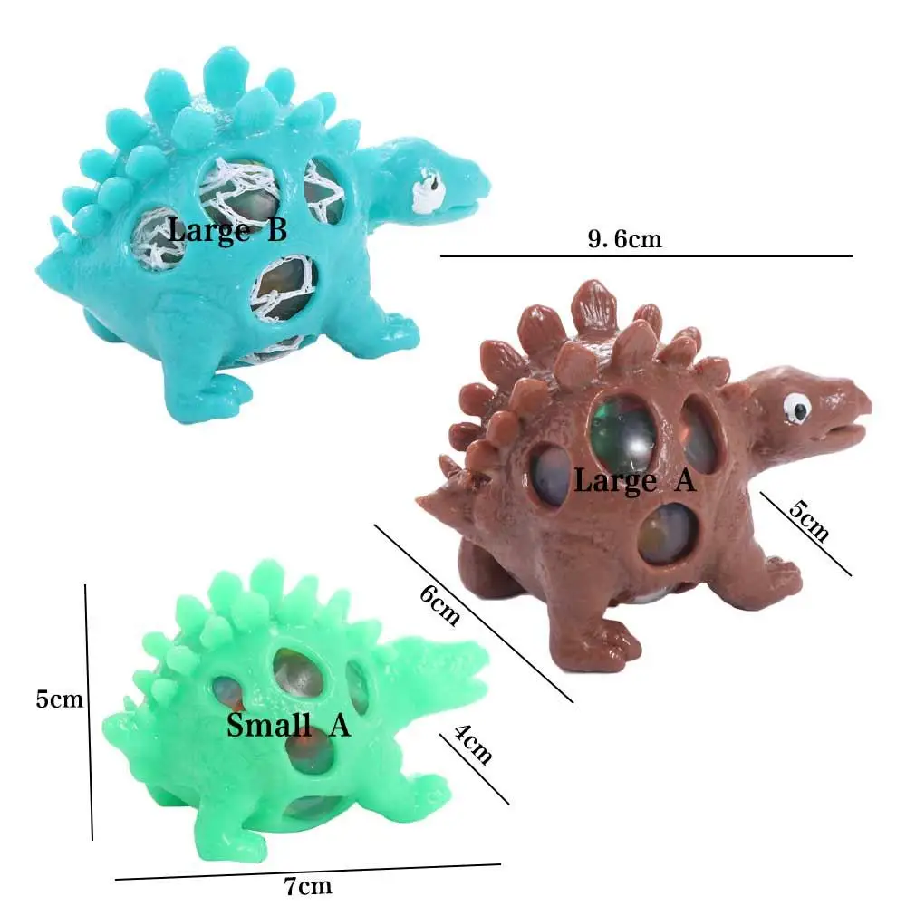 Dinossauro dinossauro malha bola uva brinquedos mão fidget malha bola ventilação dinossauro uva bola espremendo bola contas