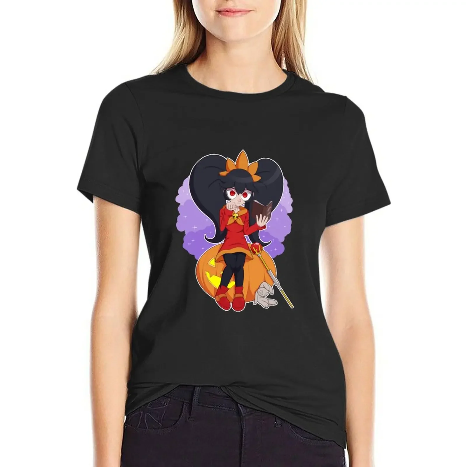 

WarioWare: Ashley on a Pumpkin T-Shirt cute tops graphics kawaii clothes summer clothes ariat shirts for Women