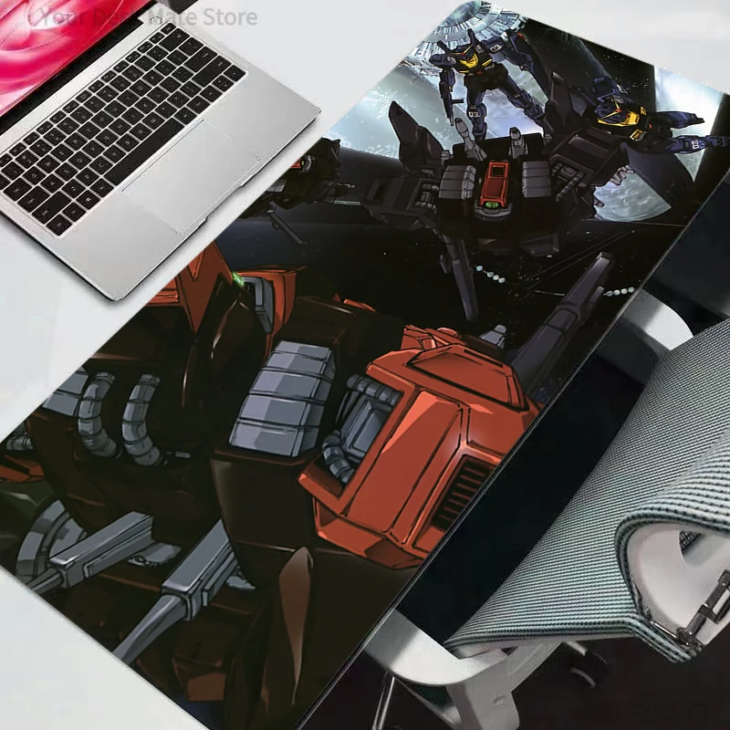 

Большой игровой коврик для мыши, расширенный, для геймеров, новый, резиновый, для клавиатуры, коврик-настольный коврик, аниме Gundam